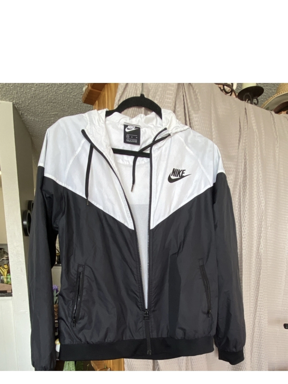 Nike Black and White Windbreaker